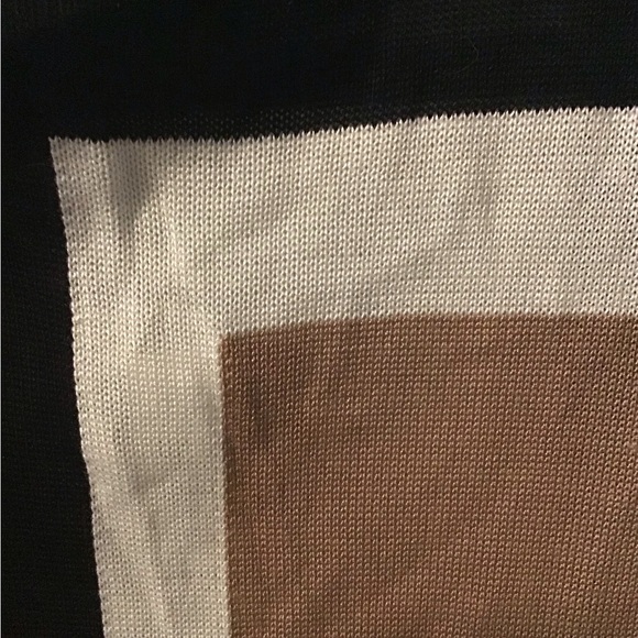 NWT! Elegant Black and Tan Long Sleeve Cardigan - Picture 4 of 8